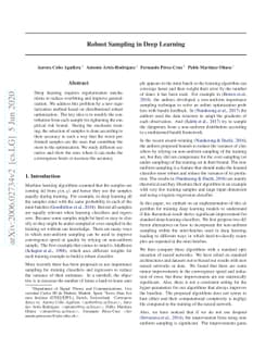 Robust Sampling in Deep Learning