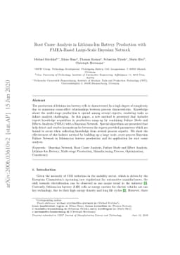 Root Cause Analysis in Lithium-Ion Battery Production with FMEA-Based
  Large-Scale Bayesian Network