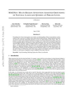 MAGNet: Multi-Region Attention-Assisted Grounding of Natural Language
  Queries at Phrase Level