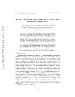 Online learning of both state and dynamics using ensemble Kalman filters