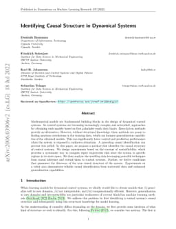 Identifying Causal Structure in Dynamical Systems