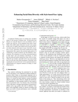Enhancing Facial Data Diversity with Style-based Face Aging