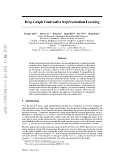 Deep Graph Contrastive Representation Learning