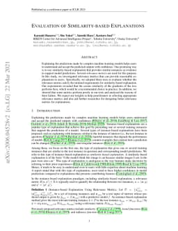 Evaluation of Similarity-based Explanations
