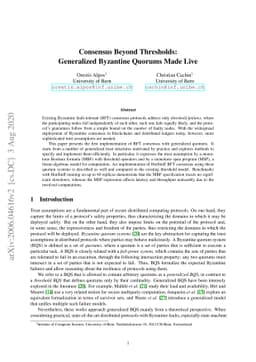 Consensus Beyond Thresholds: Generalized Byzantine Quorums Made Live