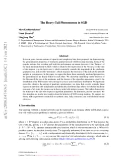 The Heavy-Tail Phenomenon in SGD