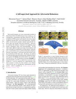 A Self-supervised Approach for Adversarial Robustness