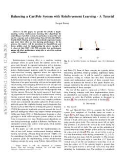 Balancing a CartPole System with Reinforcement Learning -- A Tutorial