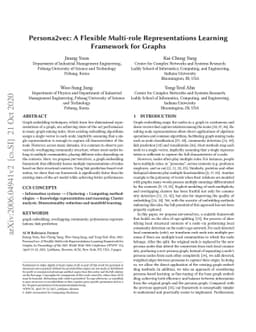 Persona2vec: A Flexible Multi-role Representations Learning Framework
  for Graphs