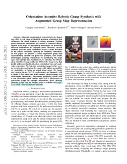 Orientation Attentive Robotic Grasp Synthesis with Augmented Grasp Map
  Representation
