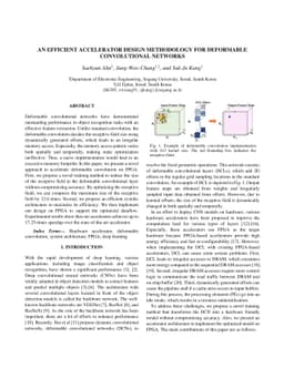An Efficient Accelerator Design Methodology for Deformable Convolutional
  Networks