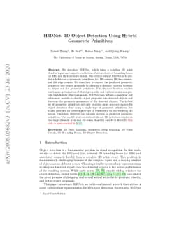 H3DNet: 3D Object Detection Using Hybrid Geometric Primitives