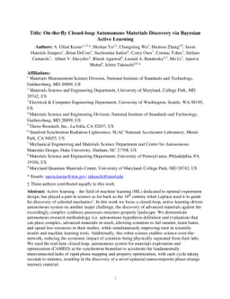 On-the-fly Closed-loop Autonomous Materials Discovery via Bayesian
  Active Learning