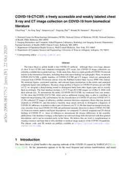 COVID-19-CT-CXR: a freely accessible and weakly labeled chest X-ray and
  CT image collection on COVID-19 from biomedical literature