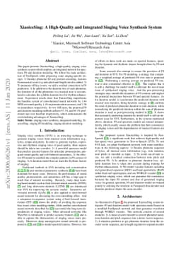 XiaoiceSing: A High-Quality and Integrated Singing Voice Synthesis
  System