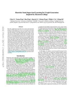 Heuristic Semi-Supervised Learning for Graph Generation Inspired by
  Electoral College
