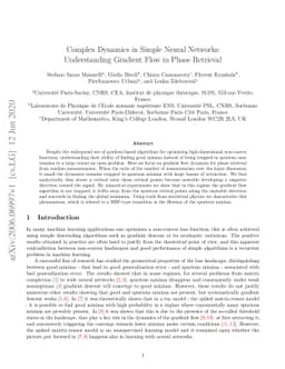 Complex Dynamics in Simple Neural Networks: Understanding Gradient Flow
  in Phase Retrieval