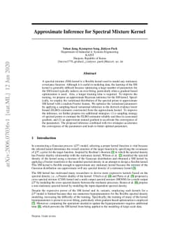 Approximate Inference for Spectral Mixture Kernel