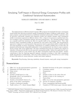 Simulating Tariff Impact in Electrical Energy Consumption Profiles with
  Conditional Variational Autoencoders