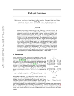 Collegial Ensembles