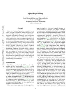 Split-Merge Pooling