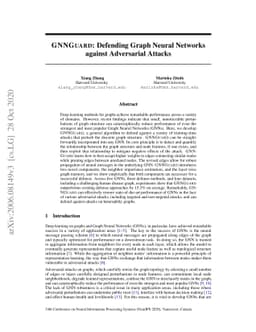 GNNGuard: Defending Graph Neural Networks against Adversarial Attacks