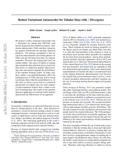 Robust Variational Autoencoder for Tabular Data with Beta Divergence