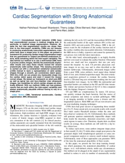 Cardiac Segmentation with Strong Anatomical Guarantees