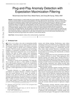 Plug-and-Play Anomaly Detection with Expectation Maximization Filtering