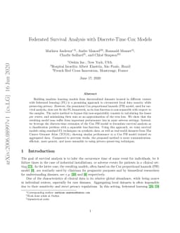 Federated Survival Analysis with Discrete-Time Cox Models