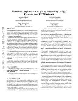 PlumeNet: Large-Scale Air Quality Forecasting Using A Convolutional LSTM
  Network