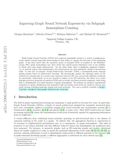 Improving Graph Neural Network Expressivity via Subgraph Isomorphism
  Counting