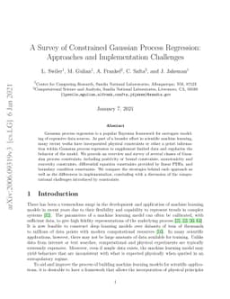 A Survey of Constrained Gaussian Process Regression: Approaches and
  Implementation Challenges