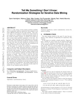 Tell Me Something I Don't Know: Randomization Strategies for Iterative
  Data Mining