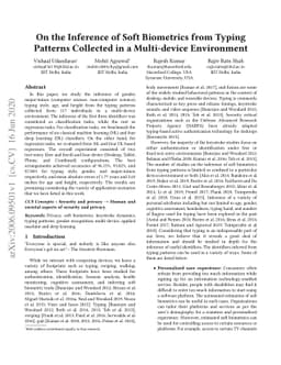 On the Inference of Soft Biometrics from Typing Patterns Collected in a
  Multi-device Environment