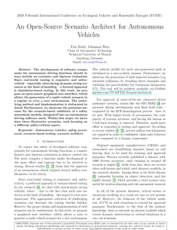 An Open-Source Scenario Architect for Autonomous Vehicles