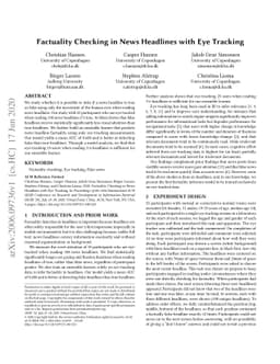 Factuality Checking in News Headlines with Eye Tracking