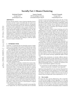 Socially Fair k-Means Clustering