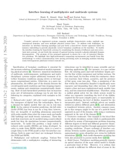 Interface learning of multiphysics and multiscale systems