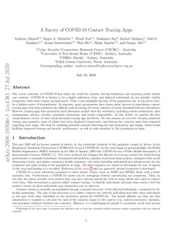 A Survey of COVID-19 Contact Tracing Apps