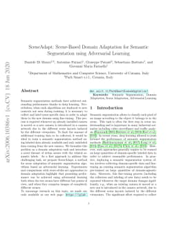 SceneAdapt: Scene-based domain adaptation for semantic segmentation
  using adversarial learning