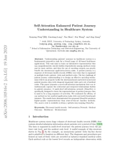 Self-Attention Enhanced Patient Journey Understanding in Healthcare
  System