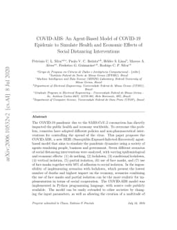 COVID-ABS: An Agent-Based Model of COVID-19 Epidemic to Simulate Health
  and Economic Effects of Social Distancing Interventions