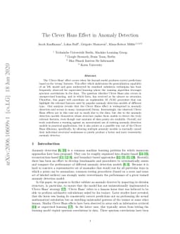 The Clever Hans Effect in Anomaly Detection