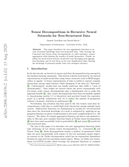 Tensor Decompositions in Recursive Neural Networks for Tree-Structured
  Data