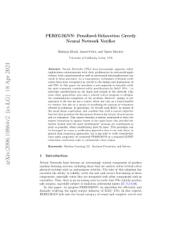 PEREGRiNN: Penalized-Relaxation Greedy Neural Network Verifier
