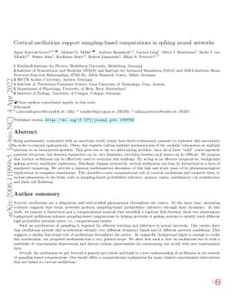 Cortical oscillations implement a backbone for sampling-based
  computation in spiking neural networks