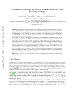 Exploratory Landscape Analysis is Strongly Sensitive to the Sampling
  Strategy