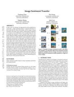 Image Sentiment Transfer