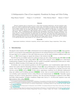A Multiparametric Class of Low-complexity Transforms for Image and Video
  Coding